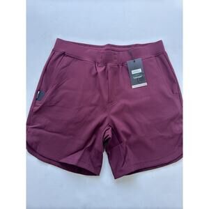 Barbell Apparel The Adapt Shorts Mens XL Workout Gym Performance Oxblood